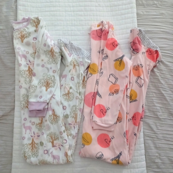 Pajama Carter's Girl Footed Bundle Size 8 - Picture 6 of 8